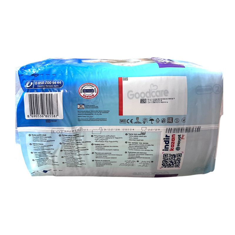 Підгузки для дорослих Goodcare M 80 -130 см 30 шт.