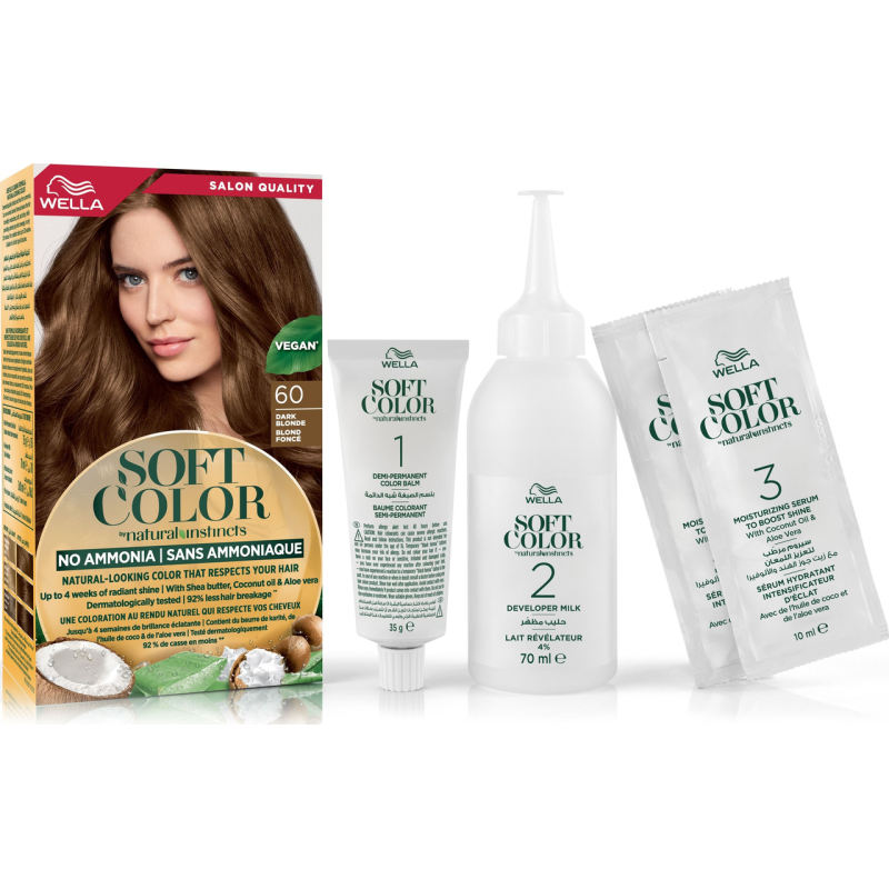 Фарба для волосся Wella Soft Color 60 Темний блонд безаміачна 35 г 5814