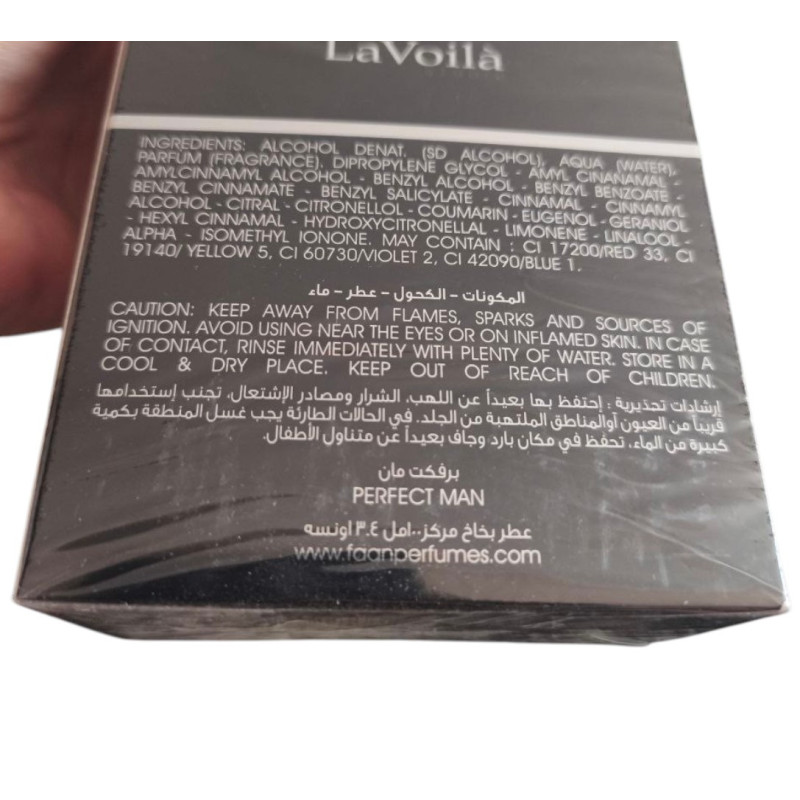 Туалетна вода чоловіча TRI MAN LAVOILA: PERFECT MAN EDT 100 ml 8895