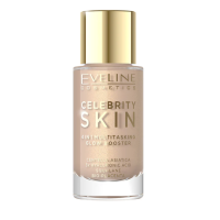 Праймер багатофункціональний EVELINE CELEBRITI SKIN з ефектом сяйва 4 в 1 02N-UNIVERSAL TAN 30 мл 7267
