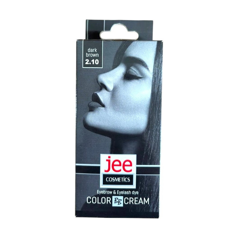Фарба для брів і вій JEE COSMETICS 2.10 Темно-коричневий 15 мл 8200