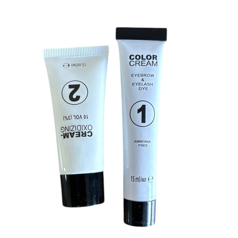 Фарба для брів і вій JEE COSMETICS 2.10 Темно-коричневий 15 мл 8200