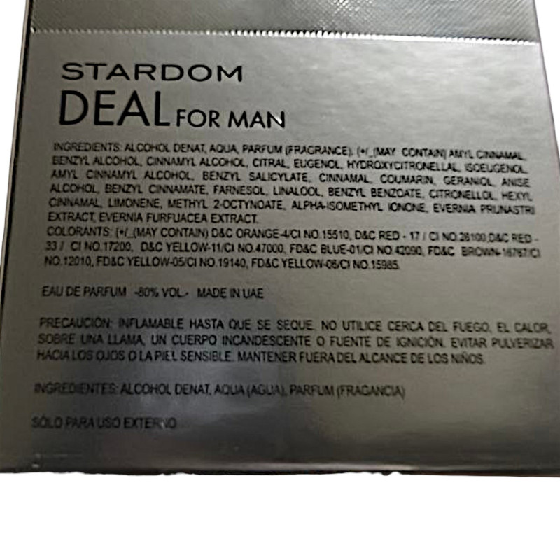 Вода парфумована чоловіча Mirada Stardom Deal For Man 100 мл