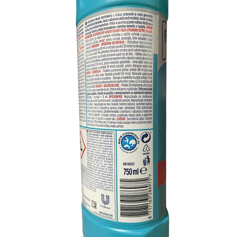 Засіб для чищення унітаза Domestos 0,75 л Блакитний 6975