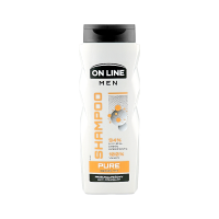 Шампунь On Line Men Pure проти лупи чоловічий (золотистий) 400 мл. 5030