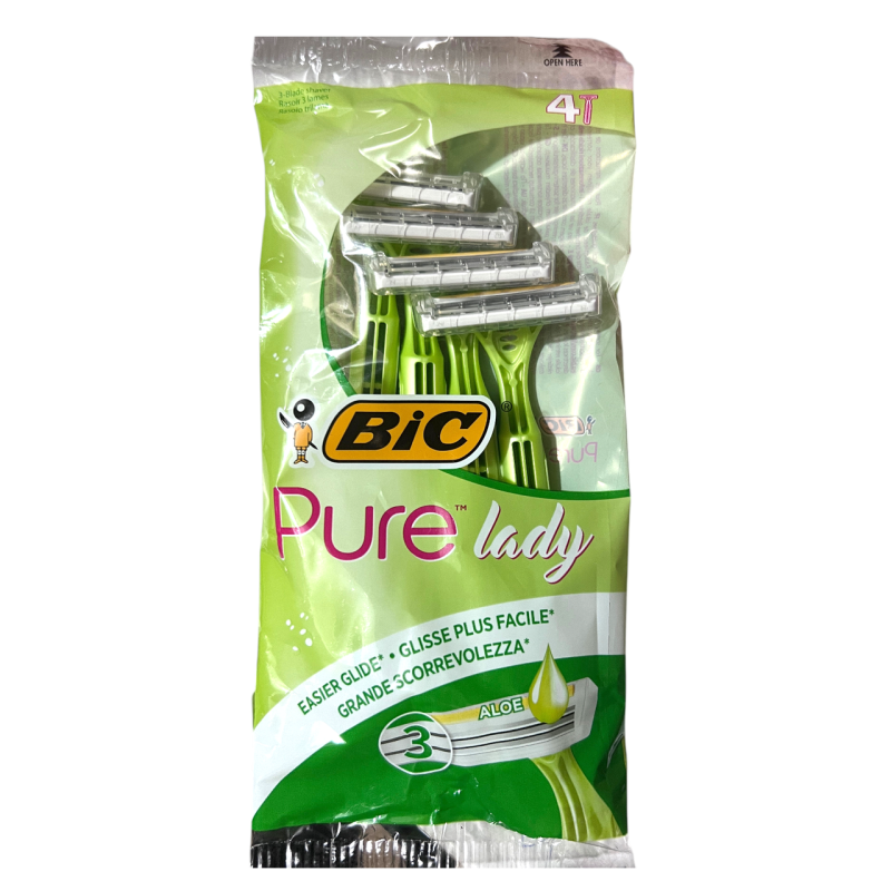 Одноразові станки для гоління BIC Pure 3 Lady 4 шт.
