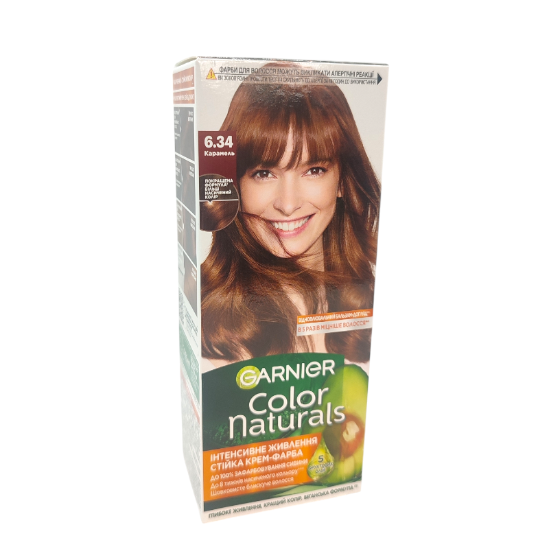 Фарба для волосся GARNIER Color Naturals 6.34 Карамель