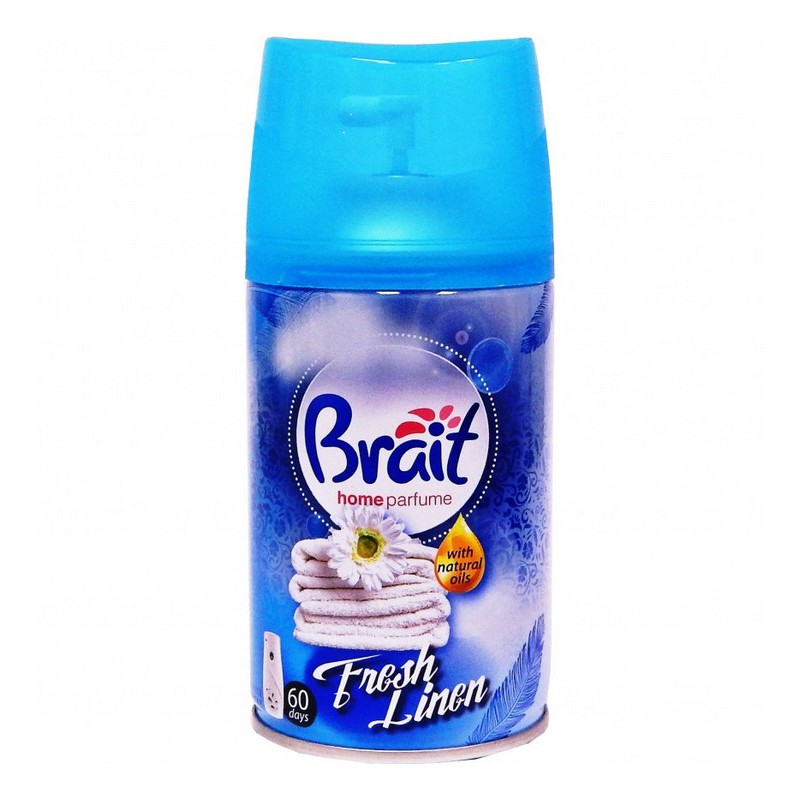 Освіжувач повітря BRAIT Fresh Linen зміннний балон 250 мл