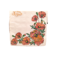 Серветка La Fleur Макове поле 33х33 2 шари 16 шт.
