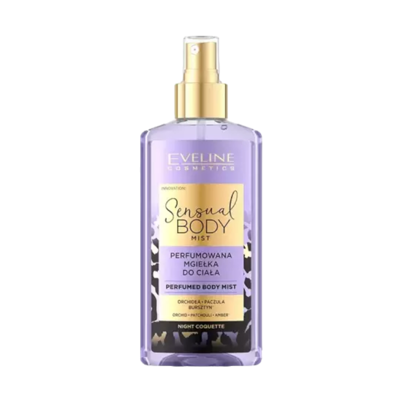 Спрей парф. для тіла Night coquette Sensual body mist Евелін 150 мл. 8328