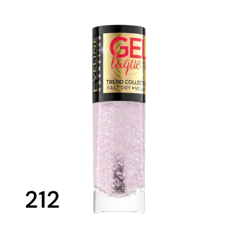 Гель-лак для нігтів EVELINE GEL LAQUE NO LAMP № 212 швидковисихаючий 5 мл 0222