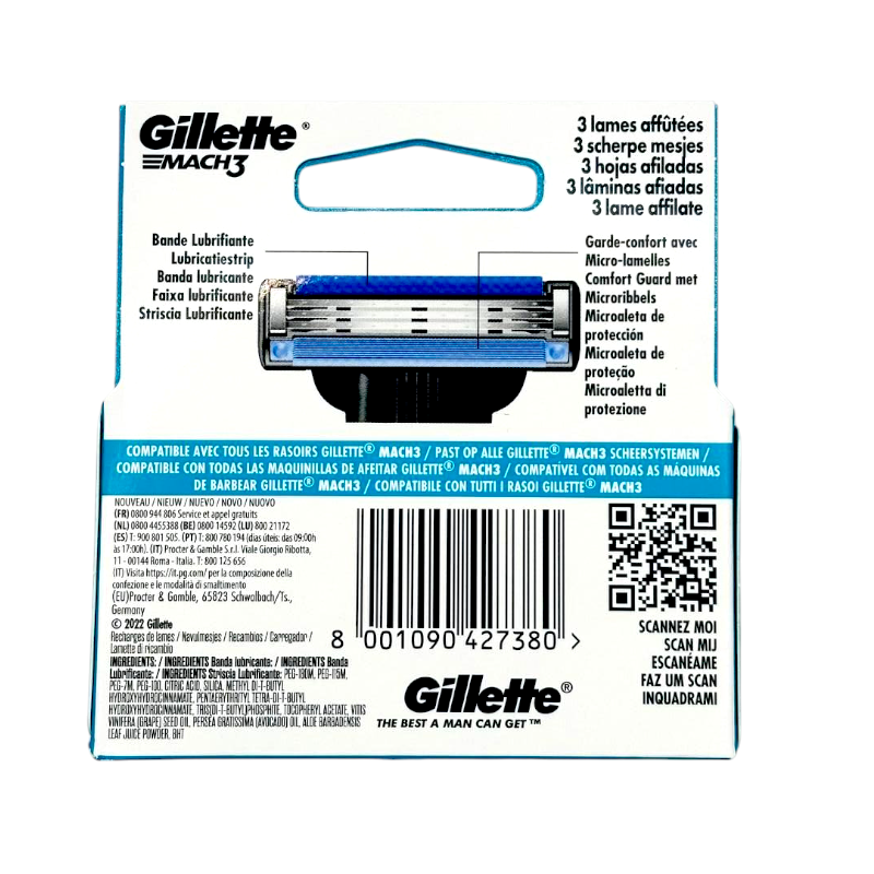 Картриджі Gillette Mach 3 4 шт.