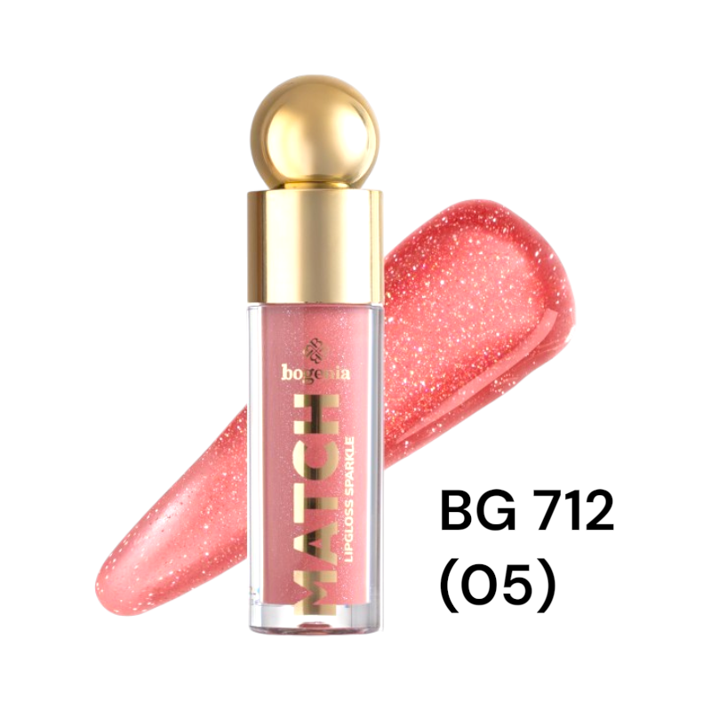 Блиск для губ Bogenia BG 712 Match Lipgloss Sparkle 005 4.6 мл