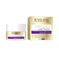 Крем для обличчя Eveline 24K Gold & Retinol 50+ день/ніч 50 мл.