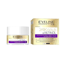 Крем для обличчя Eveline 24K Gold & Retinol 50+ день/ніч 50 мл.