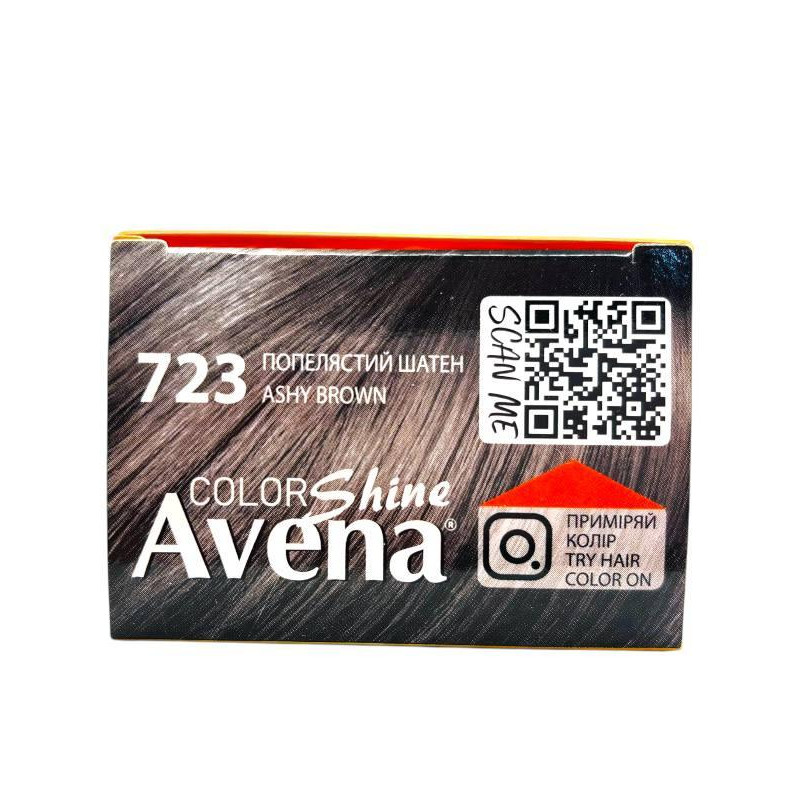 Стійка крем-фарба для волосся Acme Color AVENA 723 Попелястий шатен