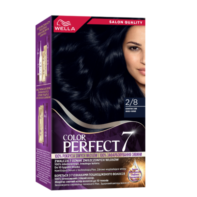 Крем-фарба для волосся Wella Color Perfect 2/8 синьо-чорний 135 мл 8260