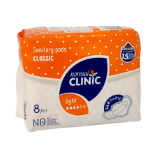 Прокладки гігієнічні Normal Clinic Classic Silk feeling 4 краплі 8 шт.