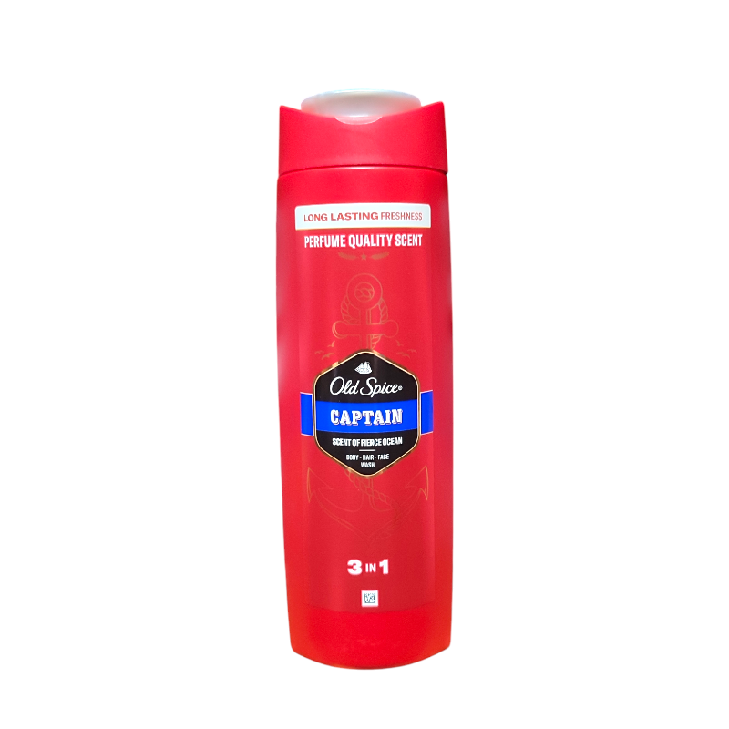 Гель-шампунь Old Spice 3 в 1 Кептан 400 мл. 5615