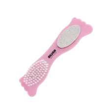 Пемза-щітка, наждак для п'ят 3 в 1 STK-64 Silver Style 0647