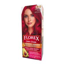 Крем-краска для волос Florex Super 8.0 Красный коралл