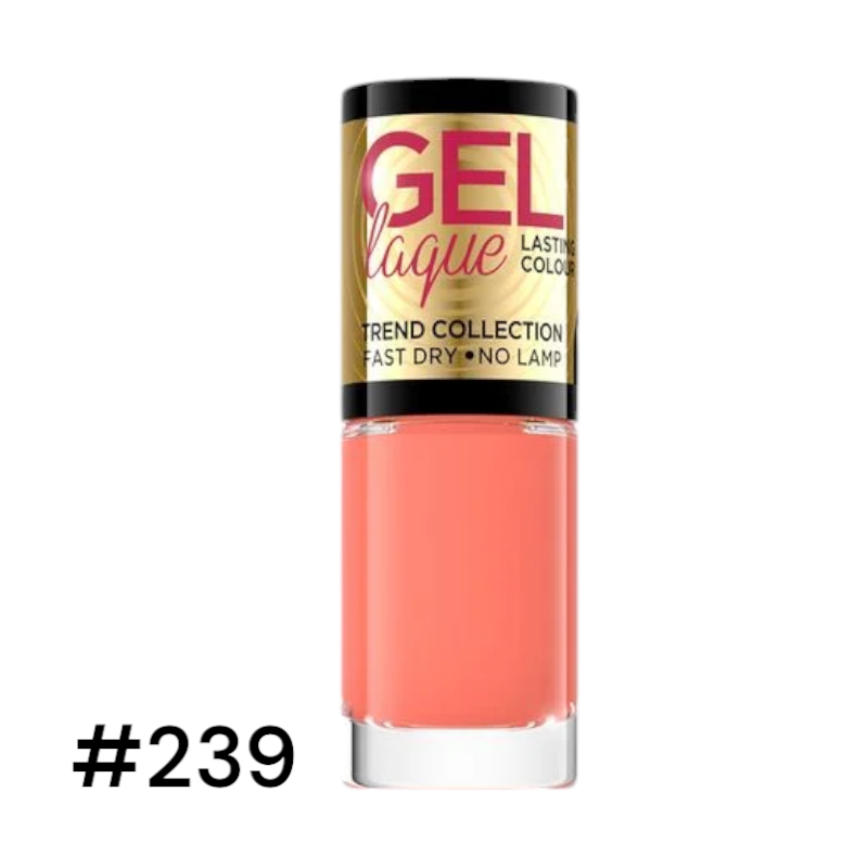 Гель-лак для нігтів EVELINE GEL LAQUE NO LAMP № 239 швидковисихаючий 5 мл 0680