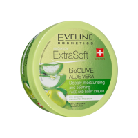 Крем для обличчя та тіла EVELINE EXTRA SOFT bio OLIVE ALOE VERA зволожувальний 175 мл 5353