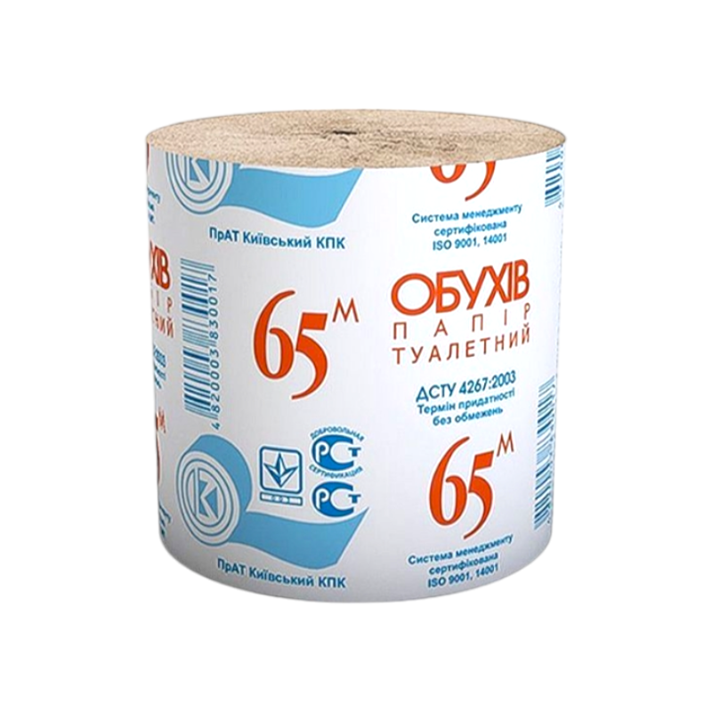 Туалетний папір Обухів 65 м.