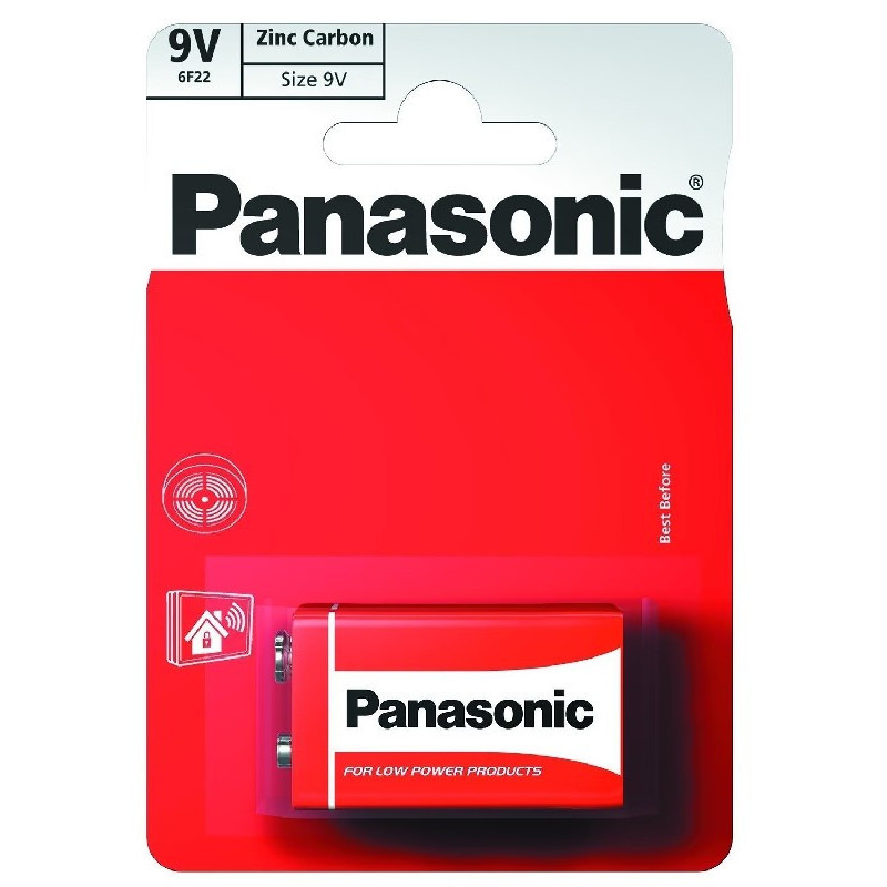 Батарейка 6F22/1 BL Zinc Carbon PANASONIC 1 шт. 2892
