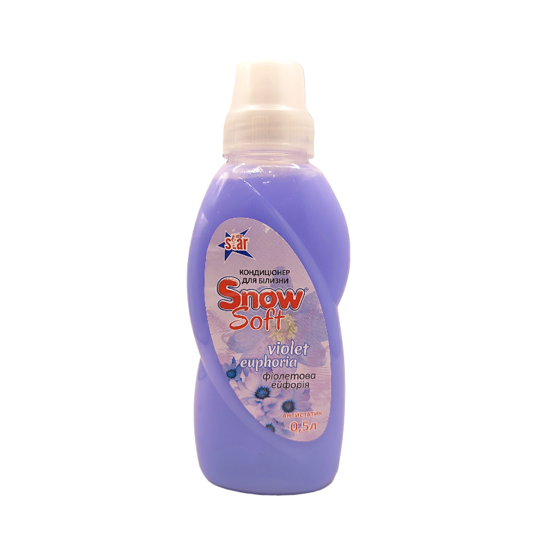 Кондиціонер для білизни Snow Soft з ароматом Violet Euphoria 500 мл.