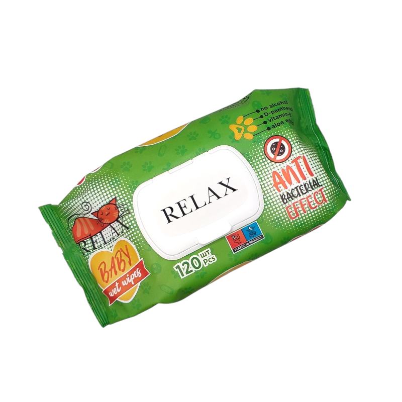 Вологі серветки Handy Fresh Relax Антибактеріальні клапан 120 шт. Акція