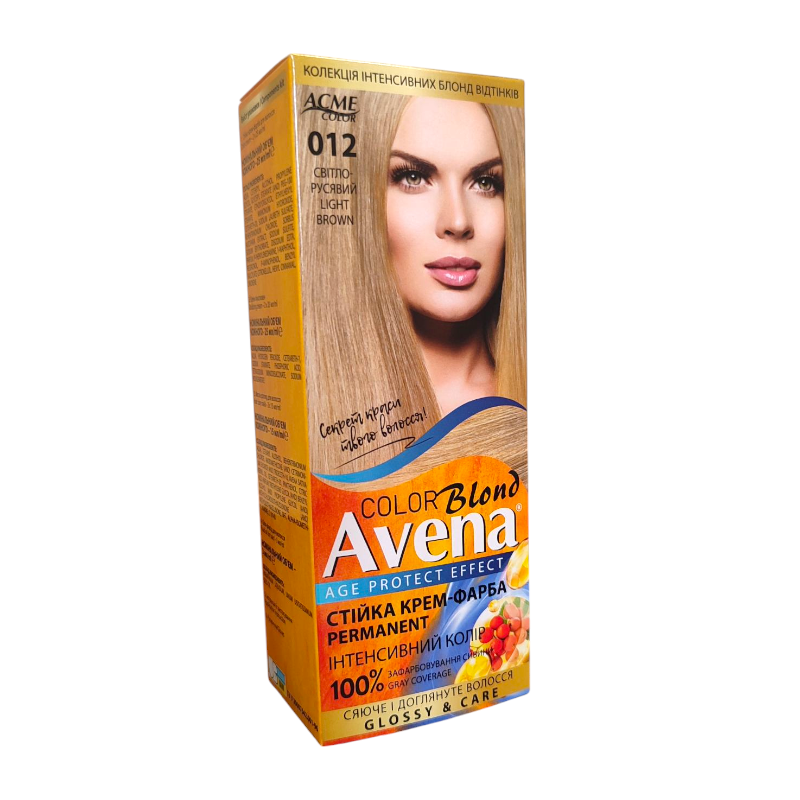 Стійка крем-фарба для волосся Acme Color AVENA 012 Світло-русявий