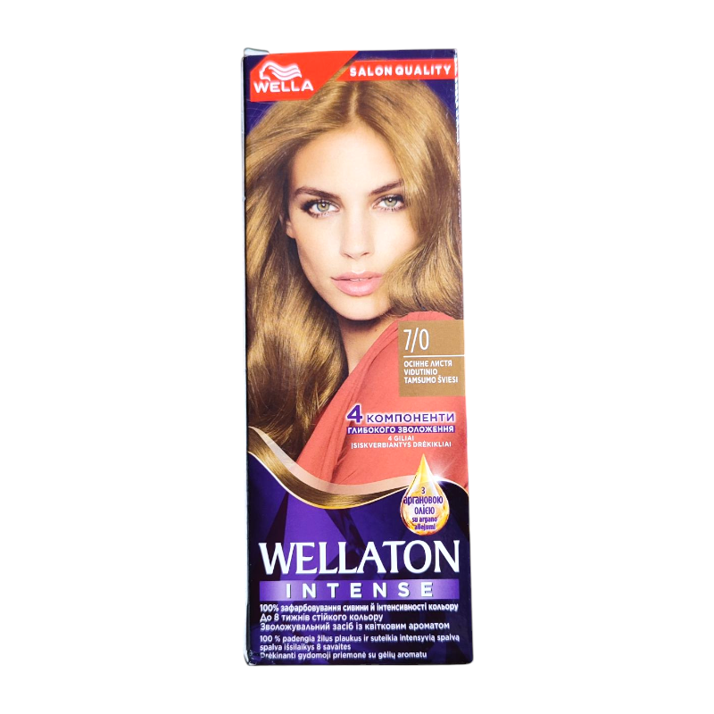 Крем-фарба для волосся Wellaton Intense 7/0 Осіннє листя 110 мл.