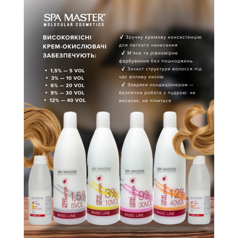 Крем-окилювач SPA Master 100 мл. 3% 7903