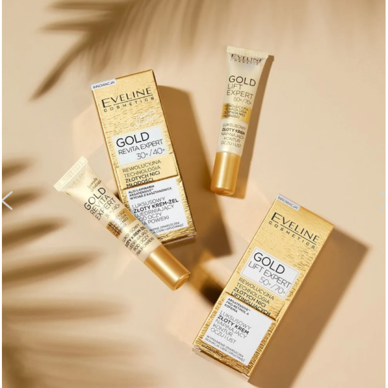Крем для шкіри навколо очей Eveline GOLD LIFT EXPERT проти зморшок SPF 8 15 мл 1975