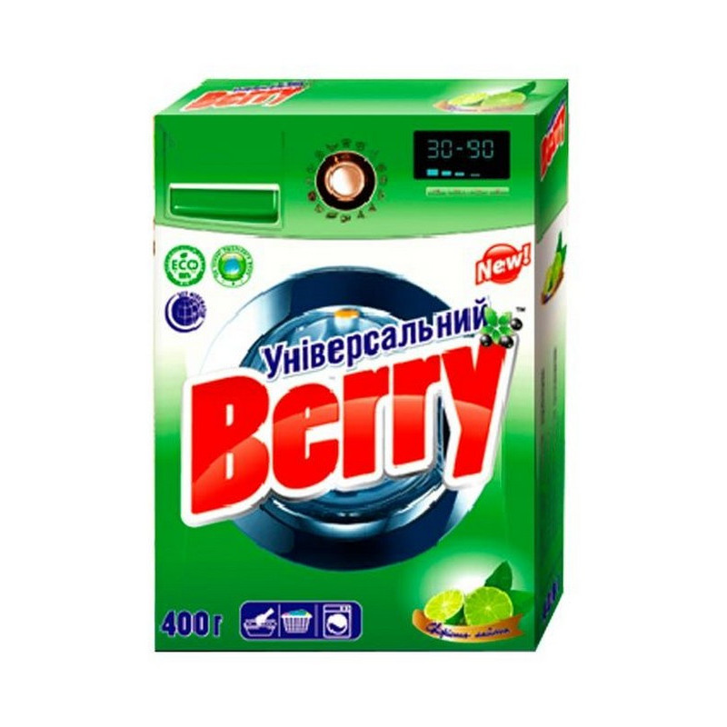 Стиральный порошок BERRY Универсальная свежесть лайма 400 грамм