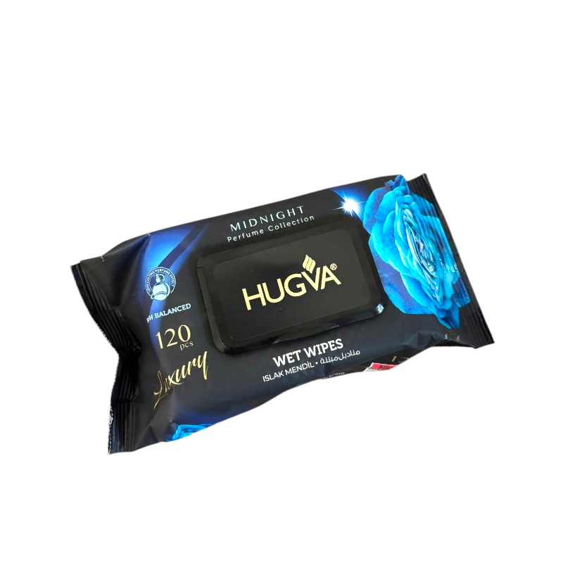 Вологі серветки HUGVA Luxury Midnight 120 шт.