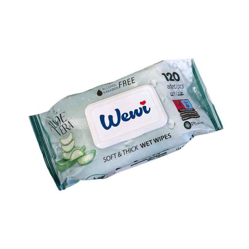 Салфетки влажные WEWI Aloe Vera 120 шт.
