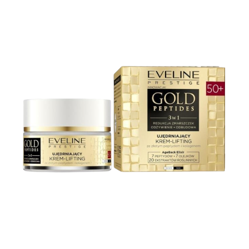 Крем-ліфтинг Eveline Cosmetics GOLD PEPTIDES 50+ 50 мл.