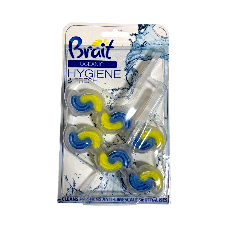 Туалетний блок для унітаза Brait Hygiene&Fresh Oceanic Океан 2х45 г.