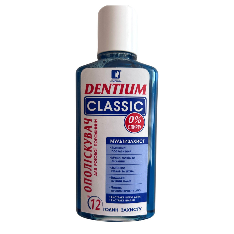 Ополіскувач для ротової порожнини Dentium Classic 250 мл.