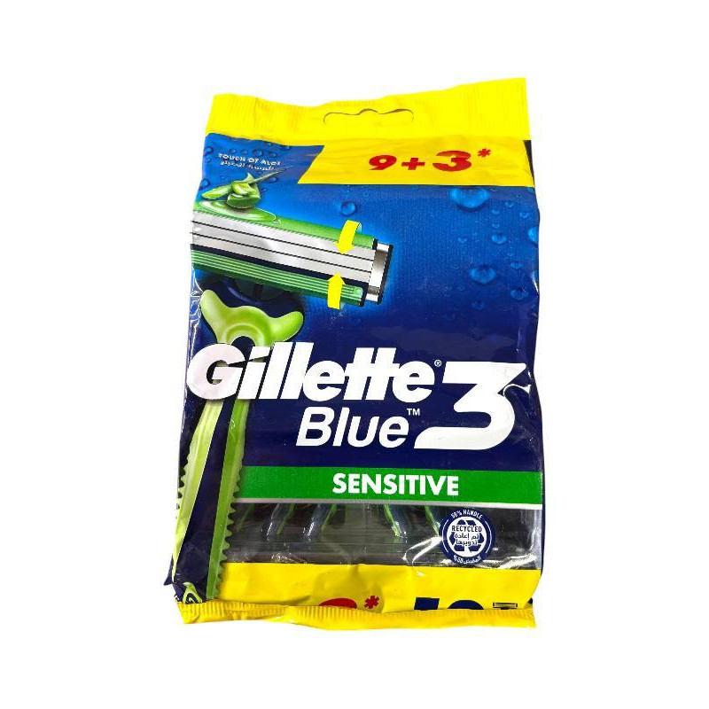 Станки для гоління Gillette Blue 3 Sensitive 12 шт.