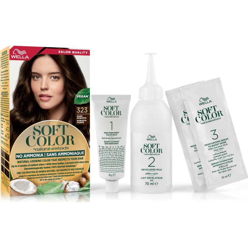 Фарба для волосся Wella Soft Color 323 Темна робуста безаміачна 35 г 6833