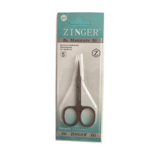 Ножиці манікюрні Zinger Manicure вигнуті 9.0 см неіржавіюча сталь вузькі