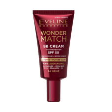 Тональний крем EVELINE BB WONDER MATCH SPF50 04 beige 30 мл 1806