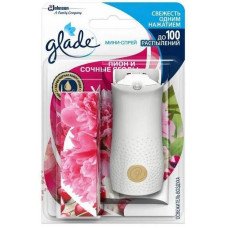 Освіжувач повітря мініспрей Glade Півонія та соковиті ягоди змінний балон 10 мл 4214
