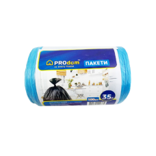 Пакети для сміття 35х100 шт. Продом сині 2375