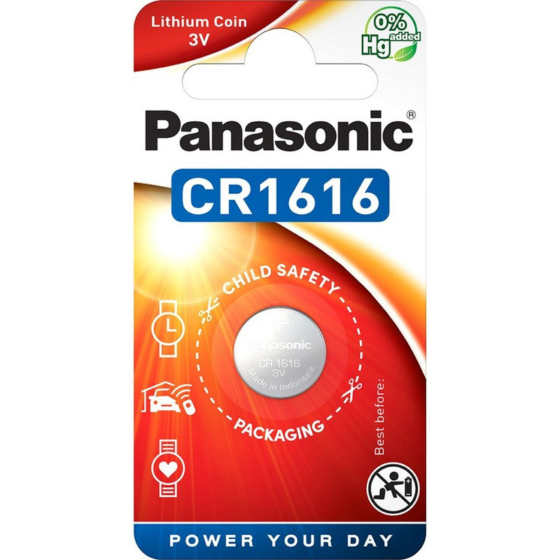 Батарейка CR-1616 Lithium 3V PANASONIC 1 шт. планшет 5107