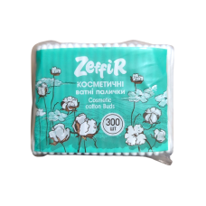 Палочки ватные косметические Zeffir 300 шт.