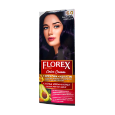 Крем-краска для волос стойкая Florex Super 6.0 Баклажан